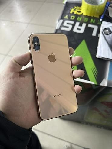 aiphone 7: IPhone Xs, Б/у, 64 ГБ, Золотой, Чехол, 95 % — 3