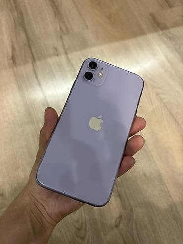IPhone 11, Б/у, 64 ГБ, Deep Purple, Кабель, 100 %