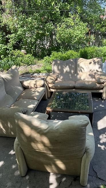 мягкий мебель для зала: Комплект мягкой мебели, цвет - Бежевый — 1