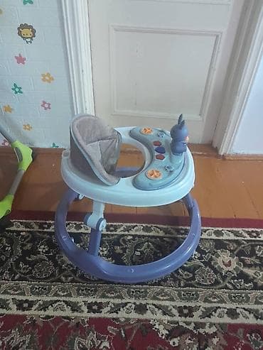 ходун: Детские ходунки с игровой панелью - Круглая устойчивая база с — 3