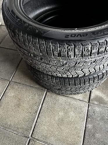 140 280: Шины 245 / 45 / R 18, Зима, Б/у, Пара, Легковые, Hankook — 1