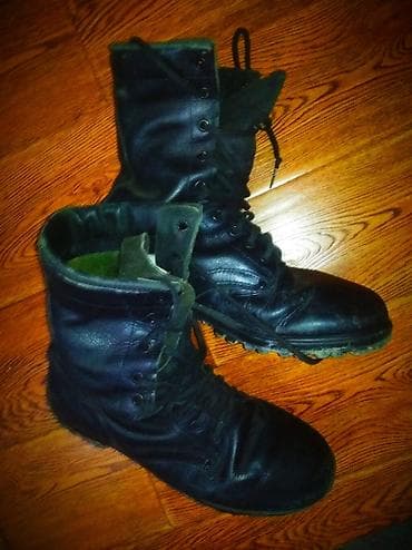 Туфли: Продаю кожаные берцы производство Турция, состояние б/у хорошее — 1