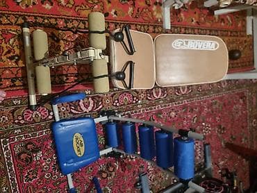 купить ролик для пресса: Домашний тренажёр для пресса и спины: скамья Rovera + комплекс Ab — 1