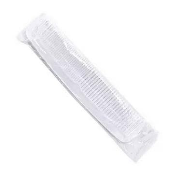 Расческа пластмассовая в прозрачной, длина 14 см