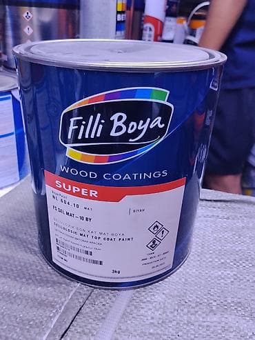 Масло для дерева: Filli Boya Wood Coatings SUPER — целлюлозная матовая финишная краска — 1