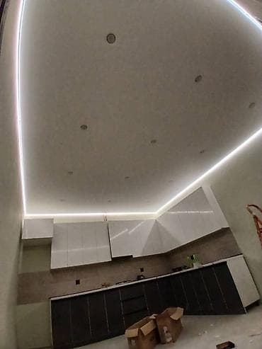 Натяжной потолок Матовое, 3D потолки, Глянцевое Бесплатный замер, Гарантия, Монтаж