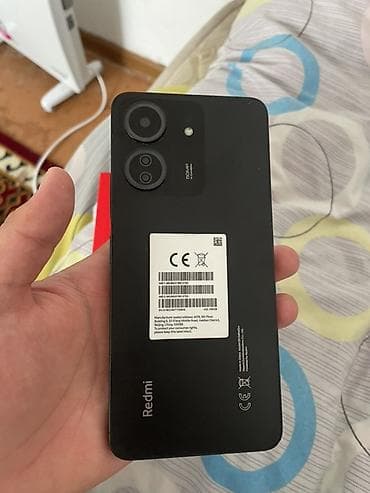 redmi 10 с: Redmi, Redmi 13C, Колдонулган, 256 ГБ, түсү - Кара, 2 SIM — 1