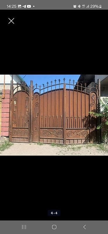 Цена можно договориться Кованые металлические ворота с калиткой -