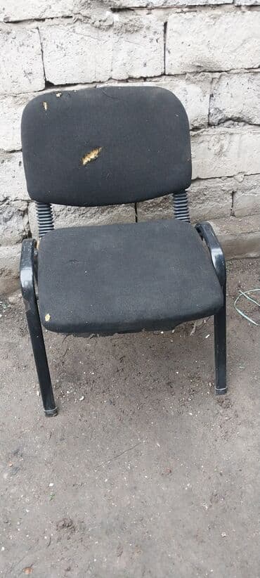 Офис эмереги: Кеңсе отургучу, түсү - Кара, Темир — 1