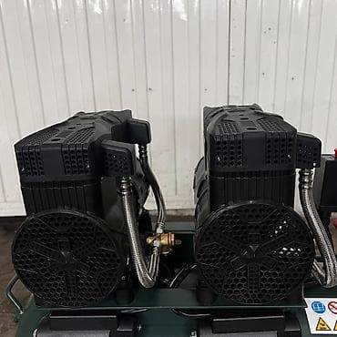 Инструменты: Безмасляный поршневой компрессор с двумя тихими головками - Тип — 1