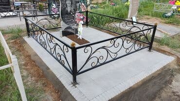 недостроенный дом: Изготовление овалов с фото, Облицовка надгробий, Чистка могил | Мозаика, Металл, Габбро | Оформление — 7