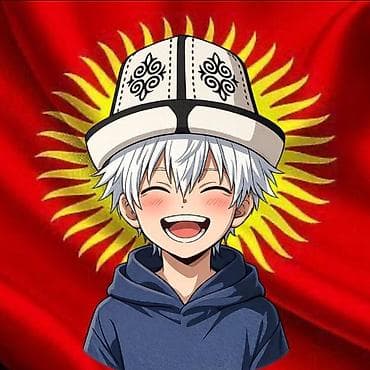 Аниме-постер/печать: «Смайлящийся персонаж в калпаке на фоне флага