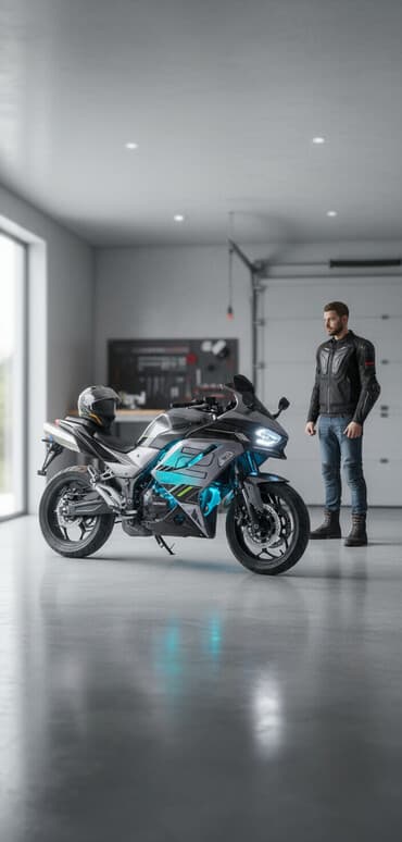 обмен авто с доплатой: Спортбайк Kawasaki, 200 куб. см, Бензин, Взрослый, Б/у — 2