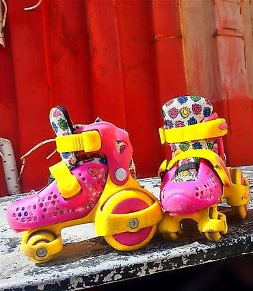 лыжа бу: Детские ролики, раздвижные размер 29 состояние хорошее, все защелки — 1