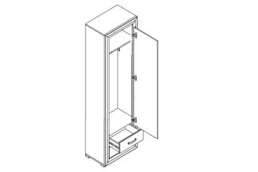 сервант и книжный шкаф: Книжный шкаф, Новый, МДФ — 4