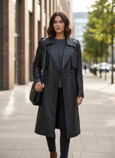 длинные куртки мужские: Мужской плащ, L, Новый, цвет - Черный, Самовывоз — 1