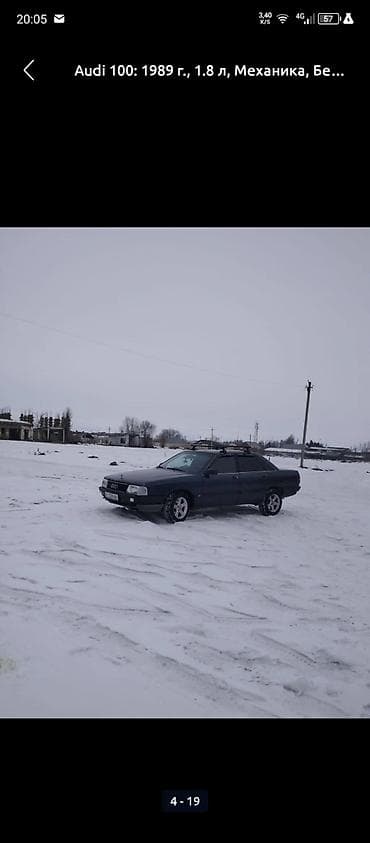 рекстон авто: Audi 100: 1989 г., 1.8 л, Кол менен иштөөчү, Бензин, Седан — 4