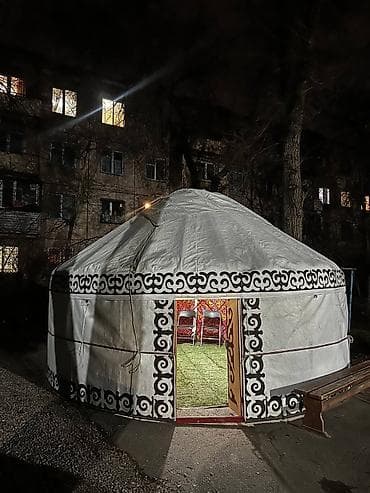 pull and: Аренда юрты, Каркас Металлический, 60 баш, С полом, Самовар, Стол — 7