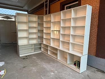 принтер а 4: Модульный стеллажный комплекс из ЛДСП, белый Длинная сторона в длину — 1