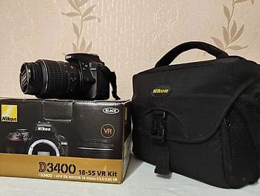 godox ad: Зеркальная фотокамера Nikon D3400 18–55 VR Kit (BLACK) Один владелец — 1