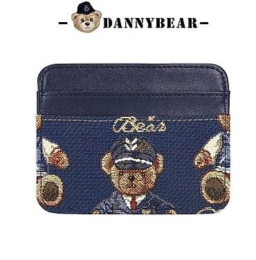 Карточница DANNYBEAR с жаккардовым принтом мишек - Компактный формат — 4