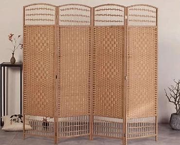 ширму высокую: Ширма, перегородка Материал: Ротанг, Колличество секций: 4, Плетёная, Для салона — 3