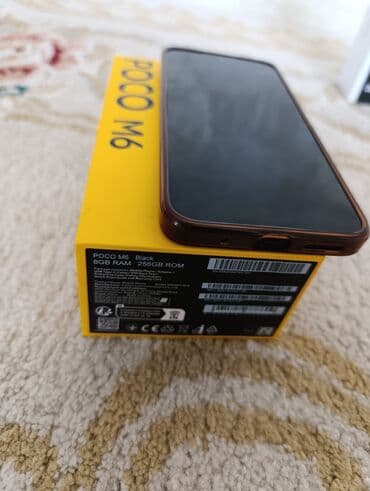 телефон poco m3: Poco M6, Колдонулган, 256 ГБ, түсү - Кара, eSIM, 2 SIM — 10