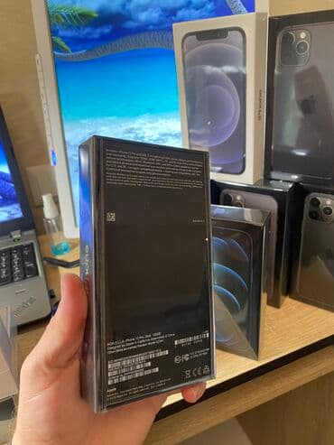 айфон 12 про макс новый: IPhone 12 Pro Max, Жаңы, 256 ГБ, Көк, Заряддоочу түзүлүш, Куту, Коргоочу айнек, 100 % — 3