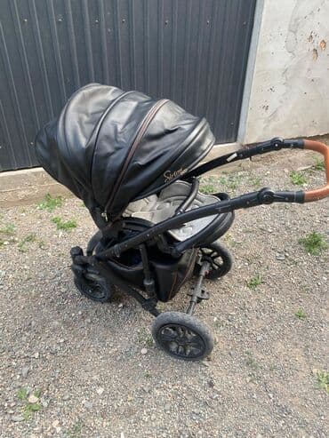 Коляска, цвет - Черный, Б/у