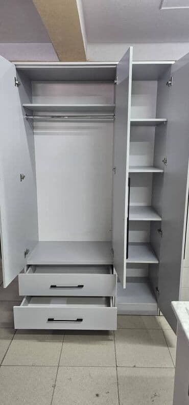 шкаф для одежды из ткани: Шкаф для одежды, Новый, Прямой, ЛДСП — 16