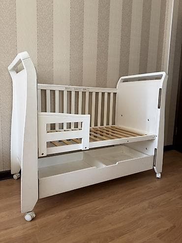 детскую кроватку диванчик: Детская кровать трансформер, Другой тип, цвет - Белый — 3