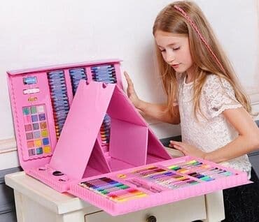 Акция!!! Набор юного художника 208+3 предмета с мальбертом со склада в