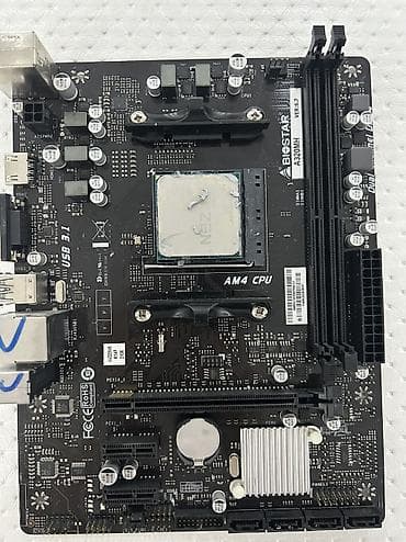 micro atx: Материнская плата для ПК, Б/у, Biostar, AM4, Mini-ATX — 1
