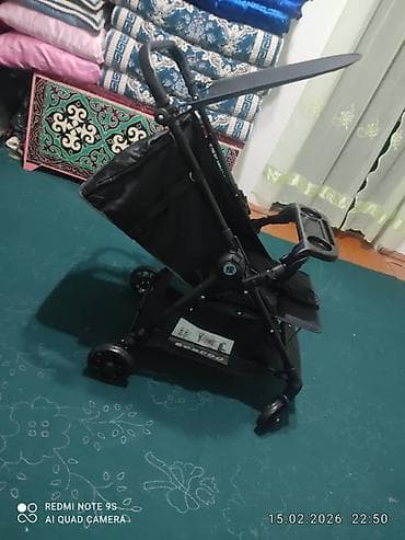 складная коляска: Коляска, Другой бренд, цвет - Черный, Новый, Самовывоз — 2