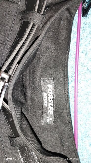 школьный фартук на прокат: Школьная форма, цвет - Черный, Б/у — 3