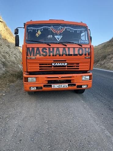 дизель пушка: Самосвал KAMAZ, оранжевый, 6x4 - Тип: самосвал для перевозки сыпучих — 2