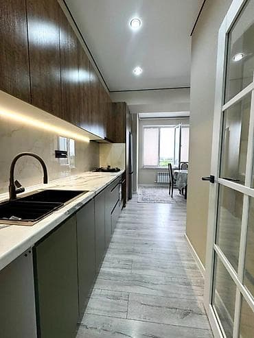 Квартиры: 2 комнаты, 70 м², Элитка, Кок-Жар мкр Элитка, 7 этаж, Дизайнерский ремонт — 1