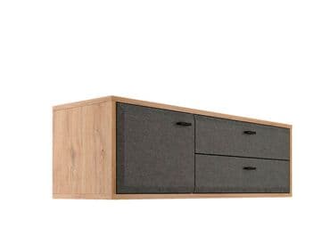офисные мебели: Грэйс BRW Брест Тумба RTV1D2S Дуб Наварра, Графит Польша/Беларусь — 3