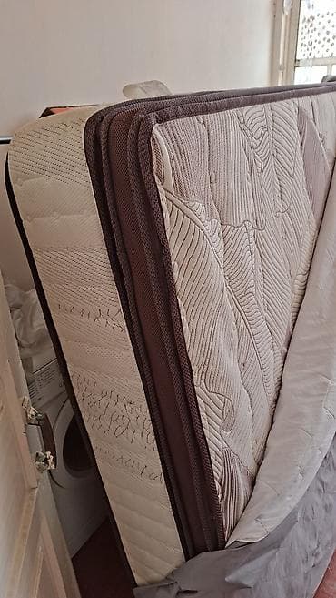 Мебель: Спальный матрас, Двуспальный, Пружинный, Высокоэластичная пена, Матрасы средней жесткости — 1