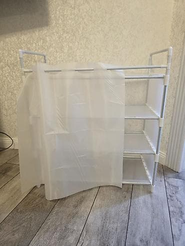 складной шкаф для одежды: Полка для вещей и одежды, Пластик — 2