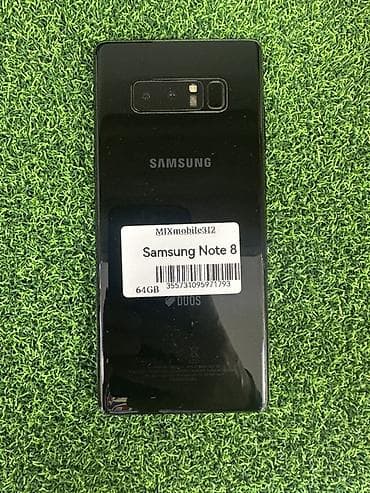 Техника жана электроника: Samsung Galaxy Note 8, 64 ГБ, түсү - Кара, 2 SIM — 1