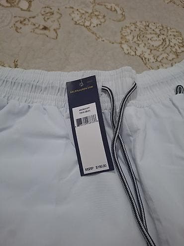 Шорты: Мужские шорты, M, Polo Ralph Lauren, Новый, цвет - Белый, Самовывоз — 4