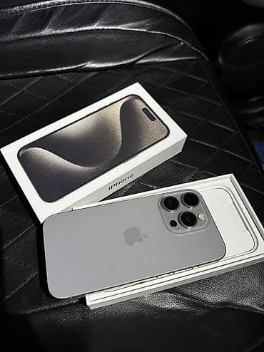 iphone 8 pro max: IPhone 15 Pro, 128 ГБ, Natural Titanium, Зарядное устройство, Защитное стекло, Кабель, 85 % — 1
