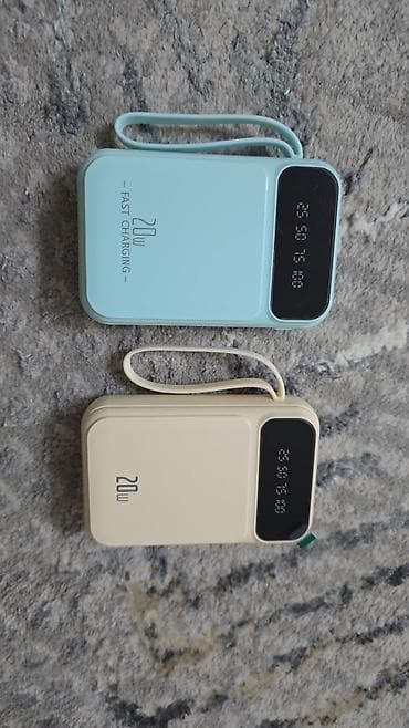 Повербанки или пауэрбанк Power Bank компактный 20тыс mAh и 10тыс mAh at lalafo.kg Повербанки или пауэрбанк Power Bank компактный 20тыс mAh и 10тыс mAh