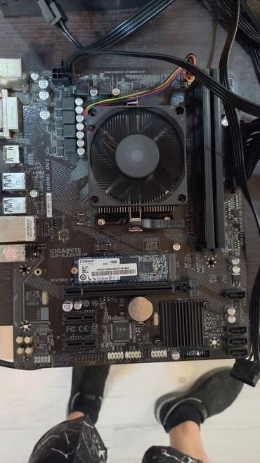 материнские платы socket am4: Материнская плата, Б/у, Gigabyte, AM4, Micro-ATX, Для ПК — 1