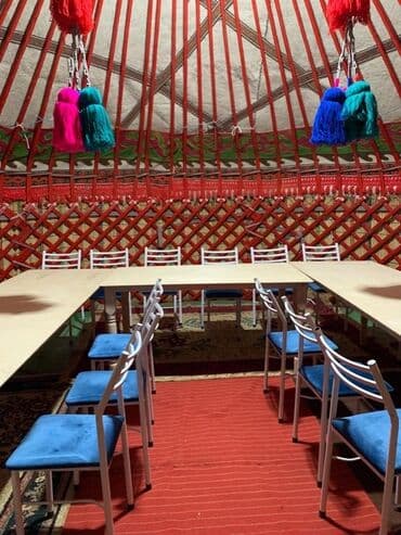 домашнее задание по кыргызскому языку 2 класс: Аренда юрты, Каркас Деревянный, 85 баш, С полом, Самовар, Стол — 7