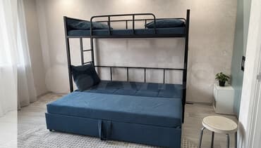 детский диван ош: Двухъярусная кровать, С выкатной системой — 1