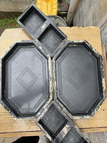 кыргызские узоры: Формы для тротуарной плитки (пластиковые) - Комплект форм разного — 2