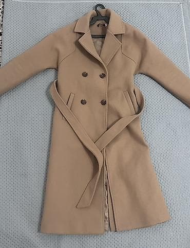 Шорты: Пальто, Классика, Осень-весна, Длинная модель, Двубортная модель, L — 1