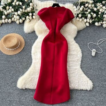 коктейльные платья на одно плечо: Вечернее платье, Русалка, Длинная модель, Без рукавов, S — 2